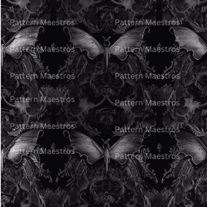 Black and Silver Gothic Bats 2