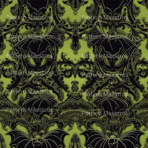 Lime Gothic Bats 3