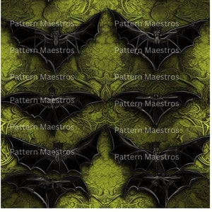 Lime Gothic Bats 4