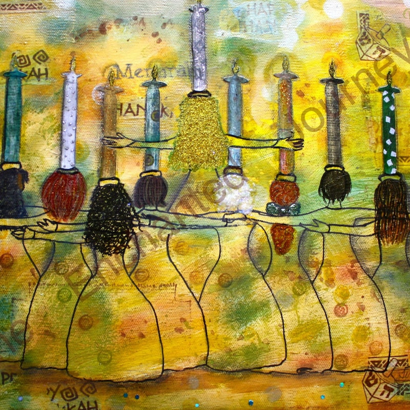 Mini hanukkah candle holder