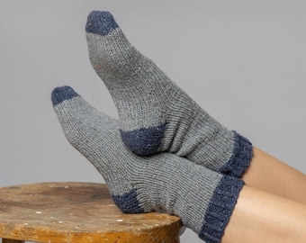 Socks Knitting Kit. Intermediate Level Knitting. Colour Pop Socks Knitting Pattern By Wool Couture.