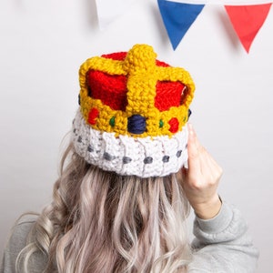 Royal Crown Crochet Kit | Easy Crown | King Charles III | British Royal Crown Pattern By Wool Couture