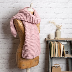 Beginners Garter Scarf Knitting Kit | Starter Beginners Knitting Kit | Scarf Pattern By Wool Couture
