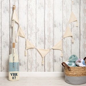 Beach Hut Bunting Knitting Kit | Cotton Handmade Tasseled Bunting | Wool Couture