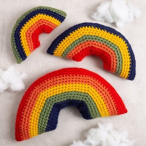 Rainbow Cushion Kit | Crochet Cushion Set | Nursery Cushion | Pride Cushion | Easy Cushion Pattern By Wool Couture