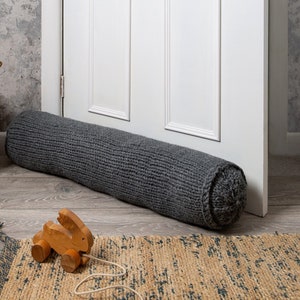 Draught Excluder Easy Knitting Kit | Heat Saving Draft Excluder | DIY Draught Excluder Pattern By Wool Couture