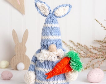 Easter Gonk Knitting Kit | Merino Easy Knitting Kit | Spring Gnome Knitting Pattern By Wool Couture