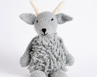 Animal Crochet Kit. Goat Crafting. Goat Crochet Intermediate Kit. Tilly The Goat Crochet Pattern by Wool Couture