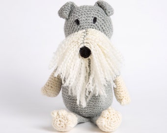 Animal Crochet Kit. Dog Crafting. Dog Crochet Advanced Kit. Finlay The Dog Crochet Pattern by Wool Couture