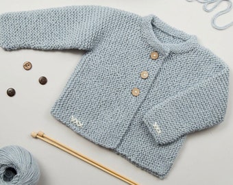 Lilly Cardigan Knitting Pattern PDF | Easy To Download Baby Knitting Pattern | Easy Level | Pattern By Wool Couture