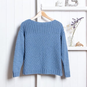 Jumper Knitting Kit. Sweater Knit Kit. Easy Knitting kit. Summer Jumper Craft kit. Wool Couture. image 5