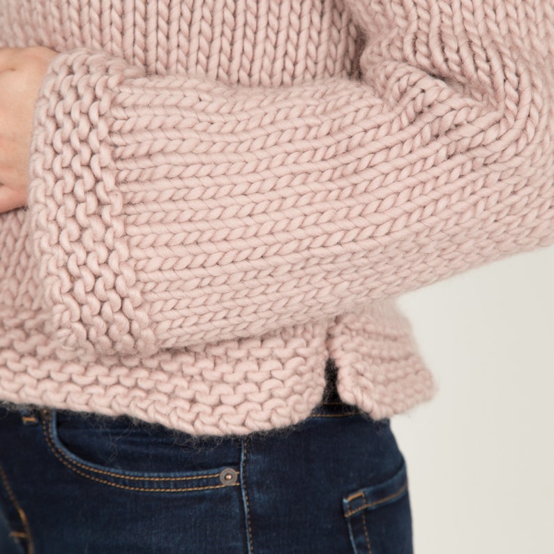 Cardigan Knitting Kit. Easy Cropped Cardi Knit Kit. Easy Etsy