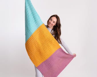 Beginners Stripe Blanket Crochet Kit