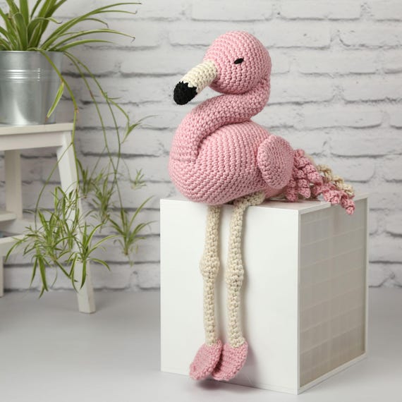Giant Flamingo Crochet Kit: Oversized Amigurumi, Easy Skill - Etsy