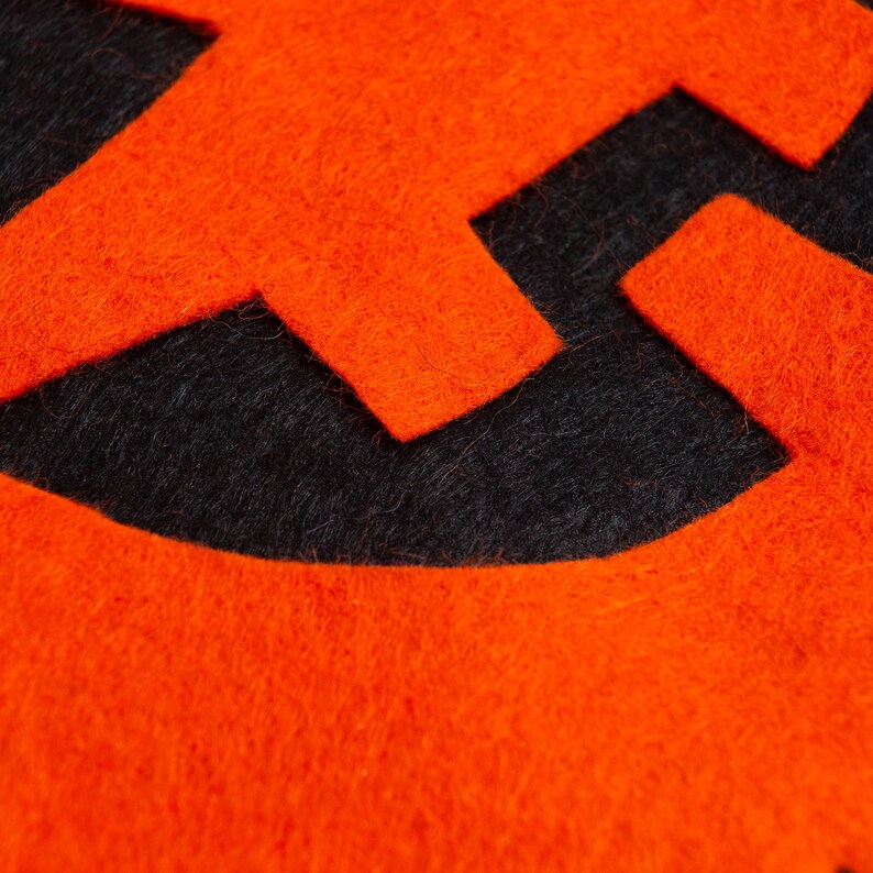 Pumpkin Trick Or Treat Bag Felt Craft Kit Easy Halloween Craft Kit Wool Couture image 8