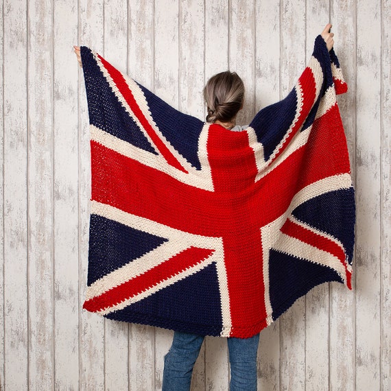 未使用品 NOICE X OASIS UNION JACK BLANKET Union Jack Blanket Knitting Kit | Intermediate Throw | British
