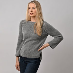 Eve Jumper Knitting Kit | Easy Jumper Knitting Kit | Jumper Pattern By Wool Couture Company