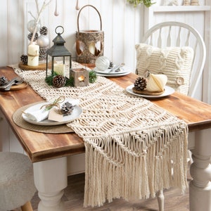 Table Runner Macrame Kit. intermediate Macrame Kit. Made by Wool Couture. image 5