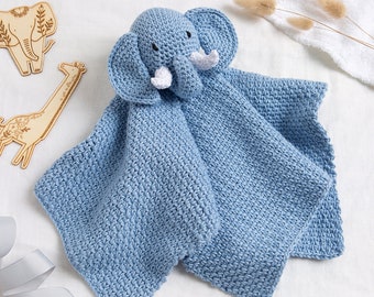 Roy The Elephant Baby Comforter Crochet Kit | Intermediate Crochet Cotton Soother Pattern By Wool Couture