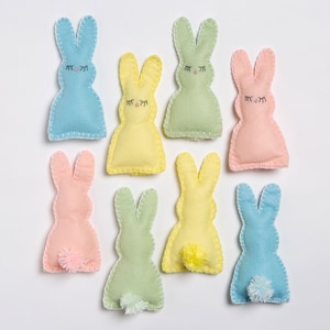 Easter Felt Craft Kit 8 Bunnies Felting Craft Kid School Holidays Crafting image 4