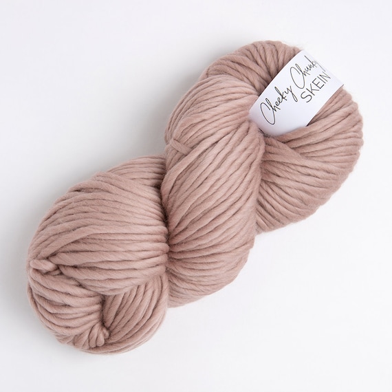 Mink Super Chunky Yarn. Cheeky Chunky Yarn by Wool Couture. 200g Skein Chunky  Yarn in Mink Pink. Pure Merino Wool. 