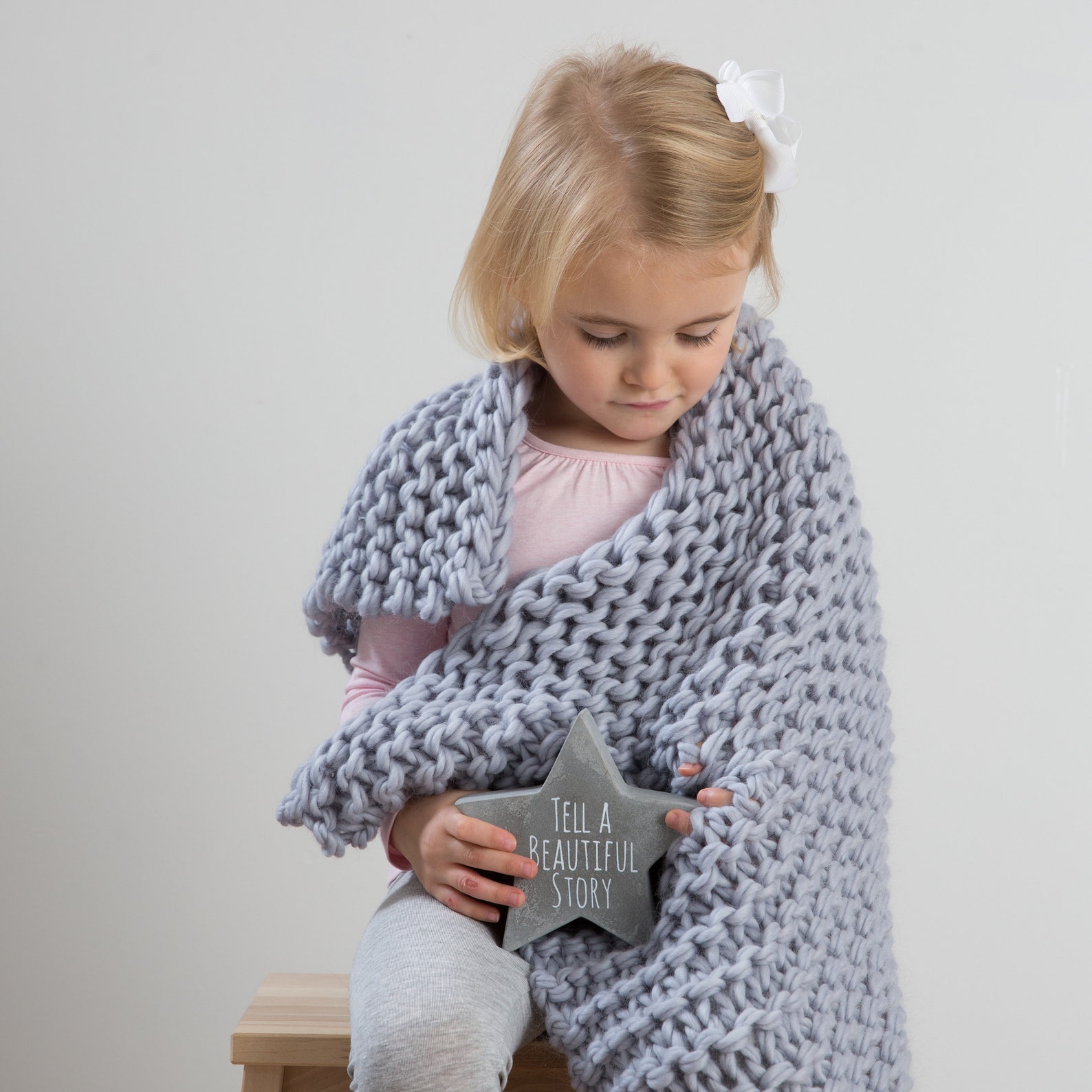 Baby Blanket Knitting Kit. Amias Chunky Throw Knit Kit. Etsy UK