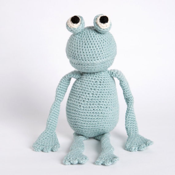 Animal Crochet Kit. Intermediate Crochet Frog Set. Frog Lovers