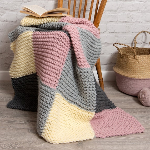 Blanket knitting kits deals