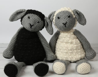 Lionel Lamb Crochet Kit. Crochet Pattern for a Giant Sheep.  Amigurumi Lamb. Intermediate Crochet Pattern from Wool Couture.