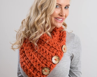 Boston Harbour Scarf Crochet Kit. Giant Chunky Merino yarn. Easy Crochet Pattern. Learn to Crochet with Wool Couture