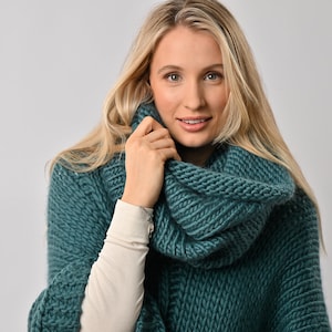 Kit Maglia Per Principianti - Scaldacollo Fai Da Te Con Lana E Ferri, Idea Regalo Creativa - Foto 3