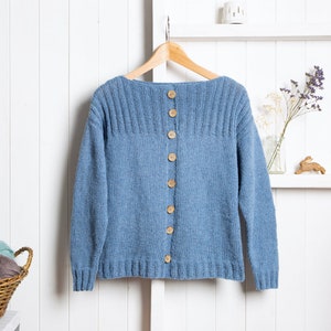 Jumper Knitting Kit. Sweater Knit Kit. Easy Knitting kit. Summer Jumper Craft kit. Wool Couture. image 6
