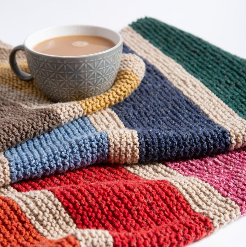 Blanket Knitting Kit. Beginners Knit Kit. Learn to Knit. Easy Etsy