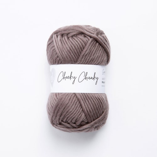 Pewter Super Chunky Yarn. Cheeky Chunky Yarn by Couture. - Etsy