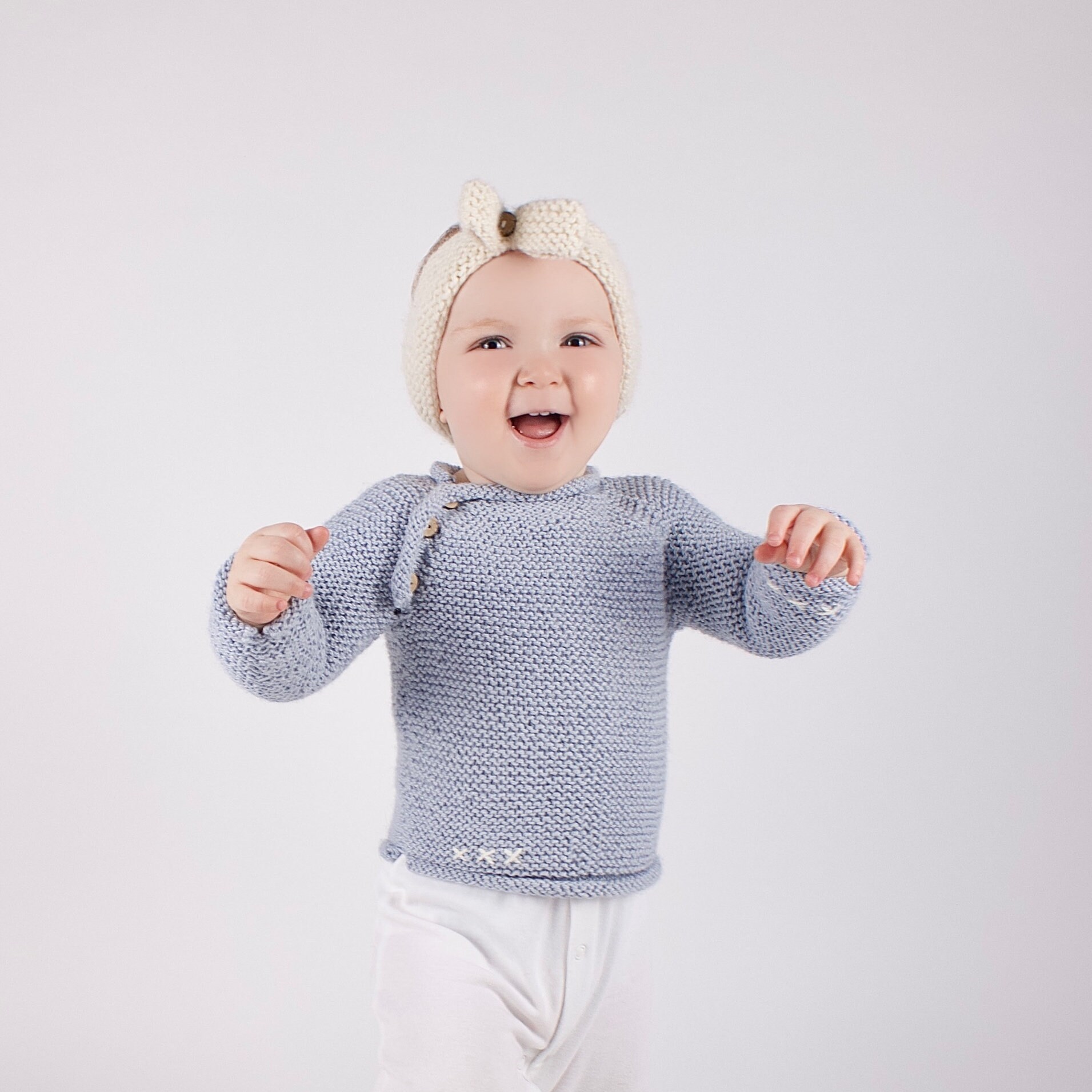 Blossom Jumper Baby Knitting Kit. Toddler Hand Knit. Jumper Etsy UK