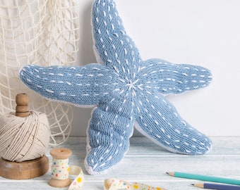 Savanna The Starfish | Easy Knitting Kit | Sealife Nursery DIY Make | Star Cotton Pattern By Wool Couture