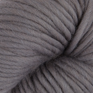 Granite Grey Super Chunky Yarn. Cheeky Chunky Yarn by Wool Couture. 200g Skein Chunky Yarn in Granite Grey Silver. Pure Merino Wool. image 2