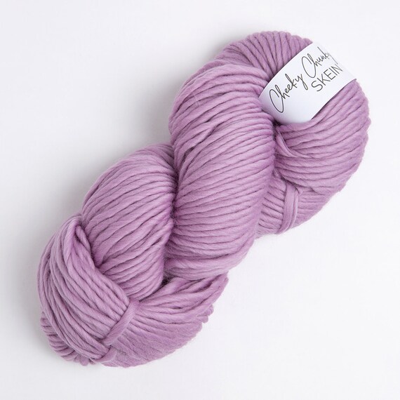 Hyacinth Super Chunky Yarn. Cheeky Chunky Yarn by Wool Couture. 200g Skein Chunky  Yarn in Hyacinth Purple. Pure Merino Wool. 