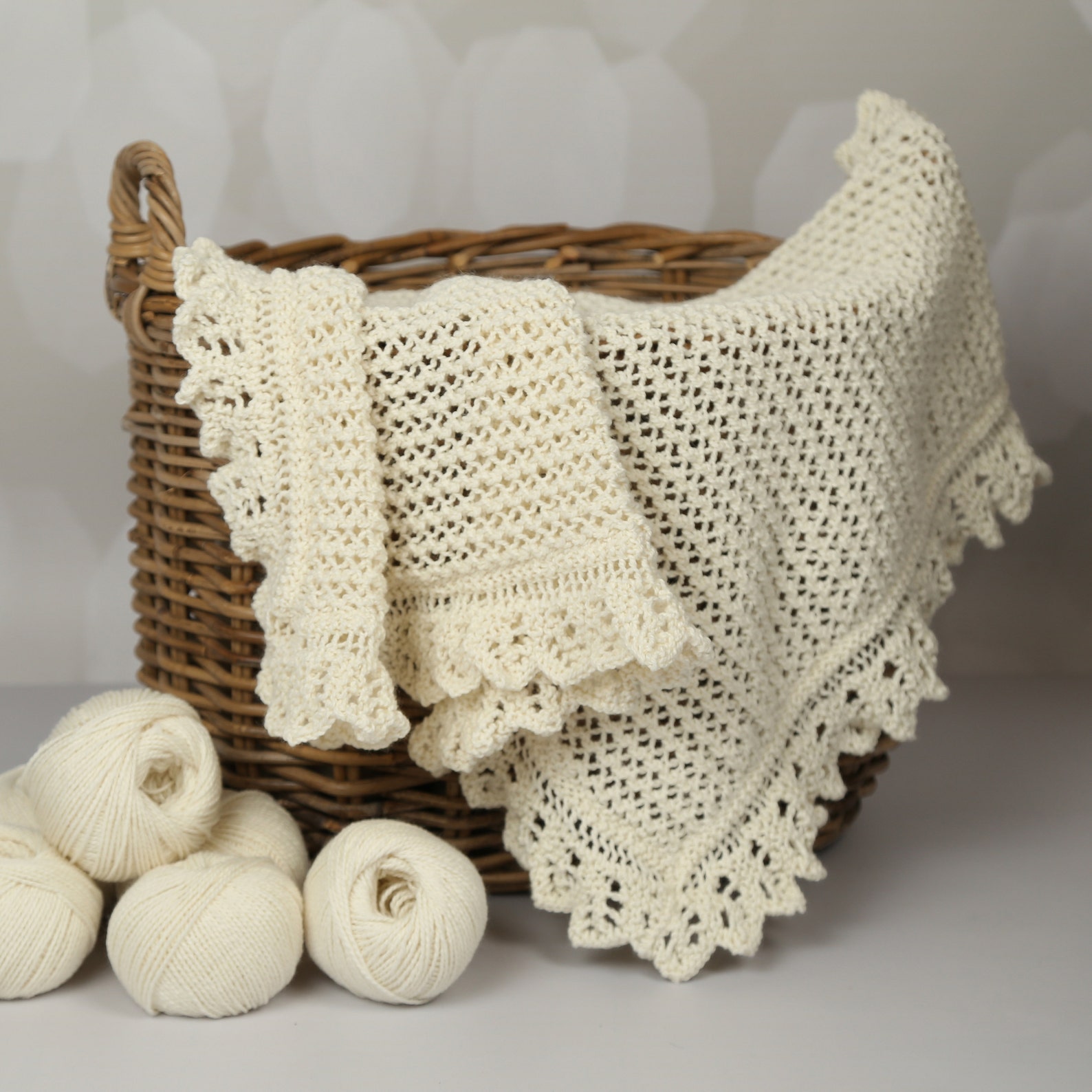 Bobby Baby Blanket Knitting Kit. Baby Blanket Throw. DK Yarn Etsy