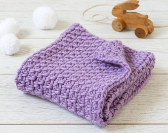 Baby Blanket Crochet Kit. DIY Baby Blanket Kit. Lucy Crochet Blanket Pattern By Wool Couture.