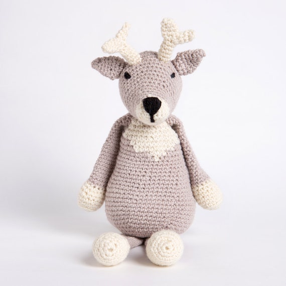 Animal Crochet Kit. Woodland Crafting. Deer Crochet Intermediate Kit. Oscar  Deer Crochet Pattern by Wool Couture 