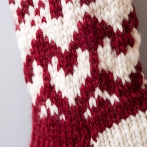 Christmas Stocking Knitting Kit. Personalised Christmas Knit Kit. Intermediate knitting pattern by Wool Couture. image 4