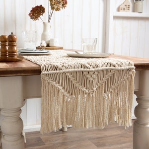 Table Runner Macrame Kit. intermediate Macrame Kit. Made by Wool Couture. image 2