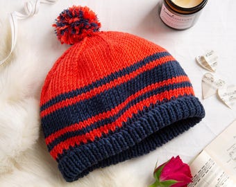 Unisex Stripy Hat EasyKnitting Kit
