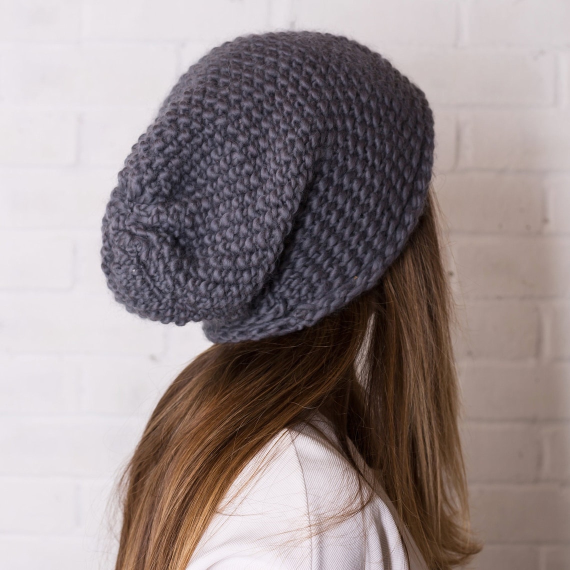 Slouchy Beanie from Wool Couture - Easy Knit Kit