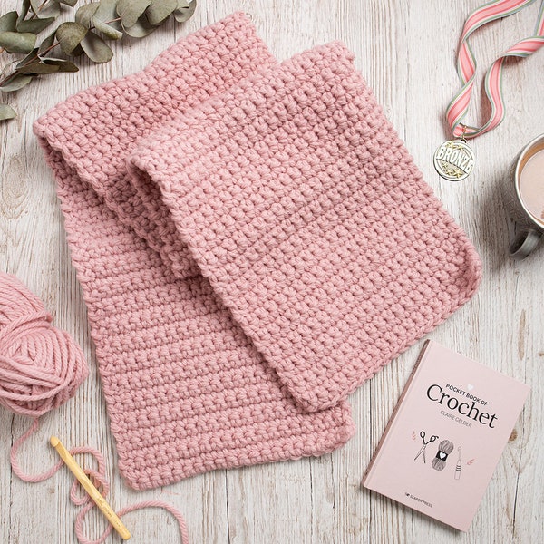 Kit écharpe au crochet + livre de poche sur le crochet | Echarpe au crochet pour débutants par Wool Couture