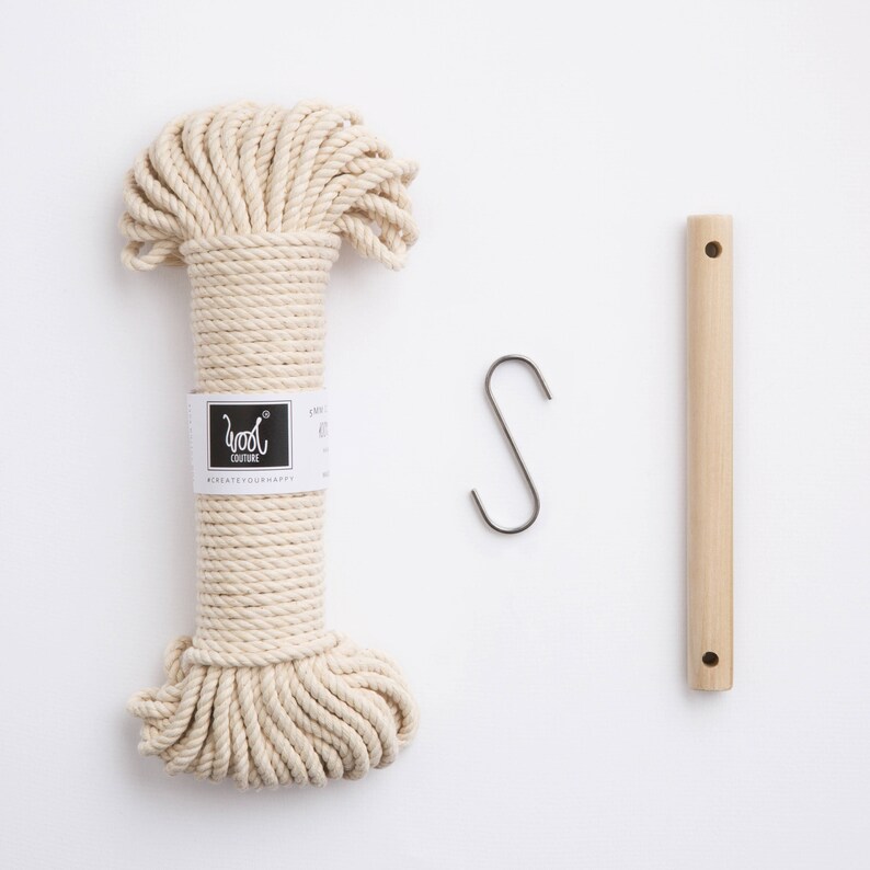 Macrame Craft Kit. Macrame Wall Hanging Macrame Kit. Lottie Lou Beginners Macrame Craft Kit by Wool Couture. image 3