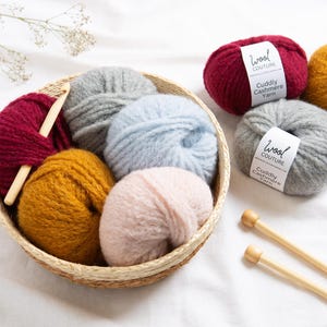 Filato Cuddly Cashmere Super Chunky. Gomitolo di lana Super Bulky da 25 g.