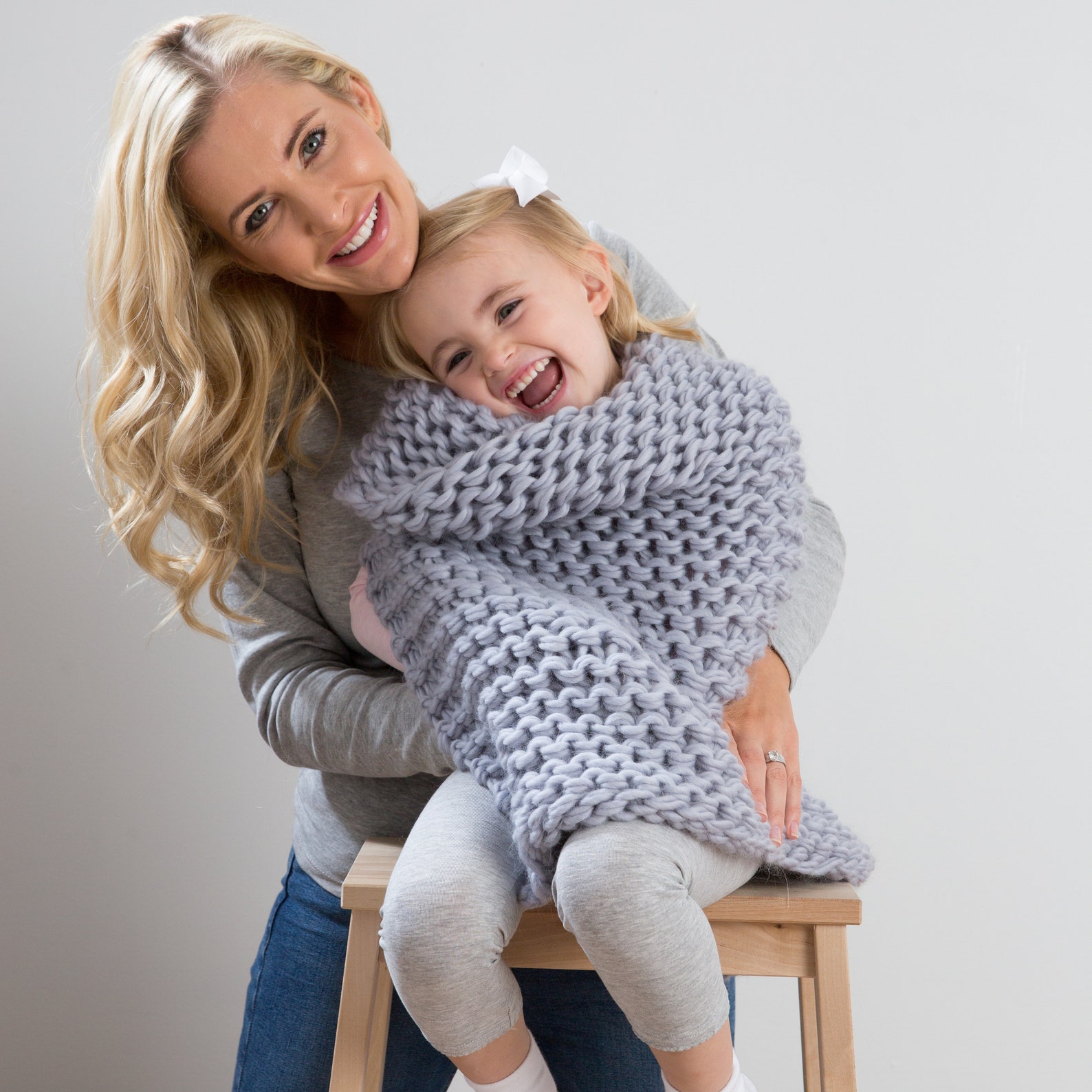 Baby Blanket Knitting Kit. Amias Chunky Throw Knit Kit. Etsy UK