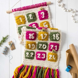 Advent Calendar Crochet Kit. Advent Calendar For Life Giant Crochet Kit. Christmas Advent Calendar. Easy crochet pattern by Wool Couture image 1